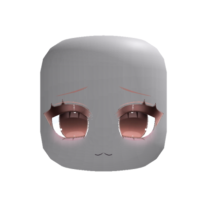 (animated) Shy Anime Moe Stare in Brown