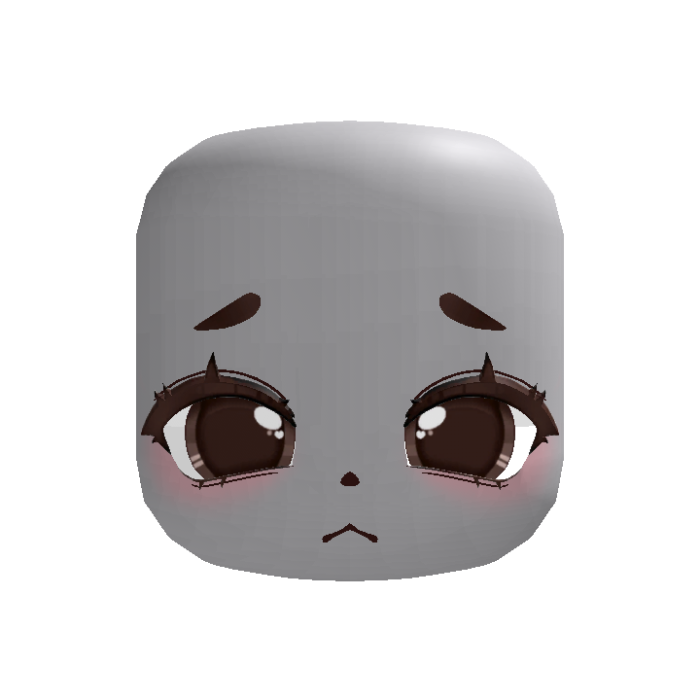(animated) pouty neko kugurumi face in brown