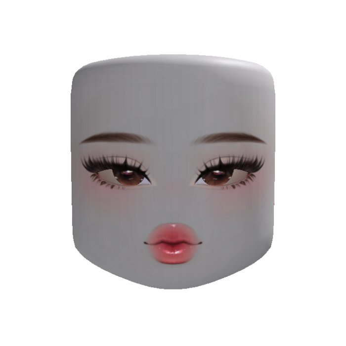 Cute Trendy Preppy Makeup Face V2 (Customizable)