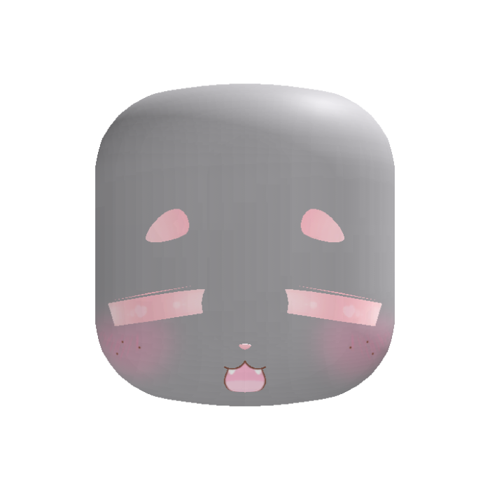 🐶WOOF! kawaii happy chibi puppy face in pink 🐾