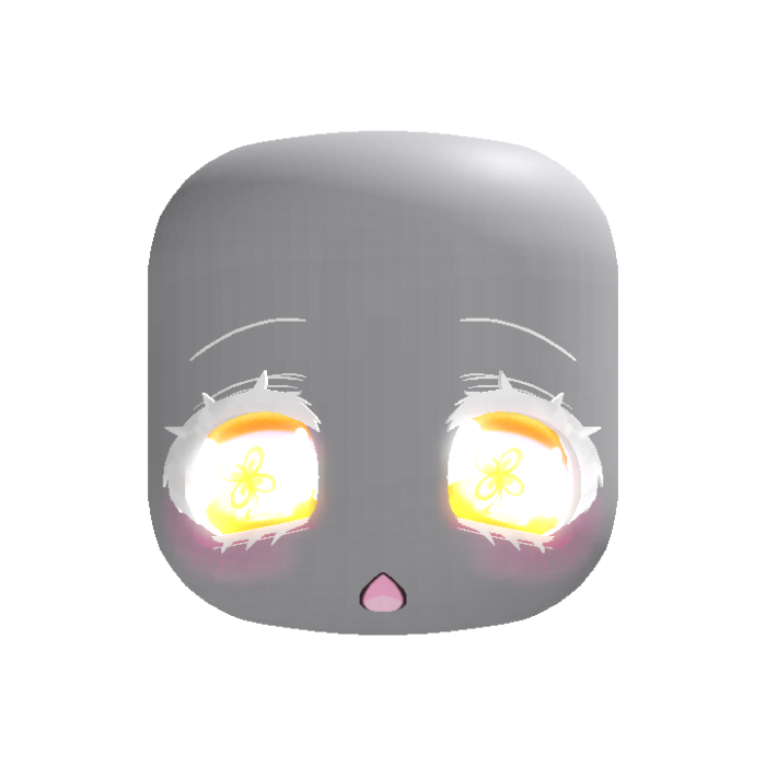 ♡ cute emissive animated orange dynamic head