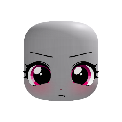💢(｡•ˇ‸ˇ•｡) sweet angry bunny face in pink