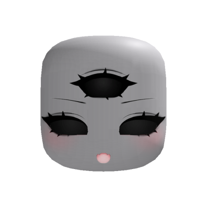 halloween three eyed cute cyclops face black