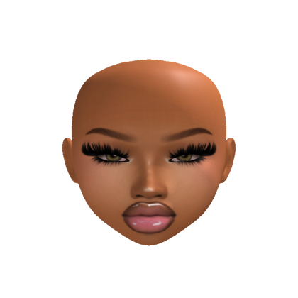 green Baddie IMVU mesh head makeup 92i realistic