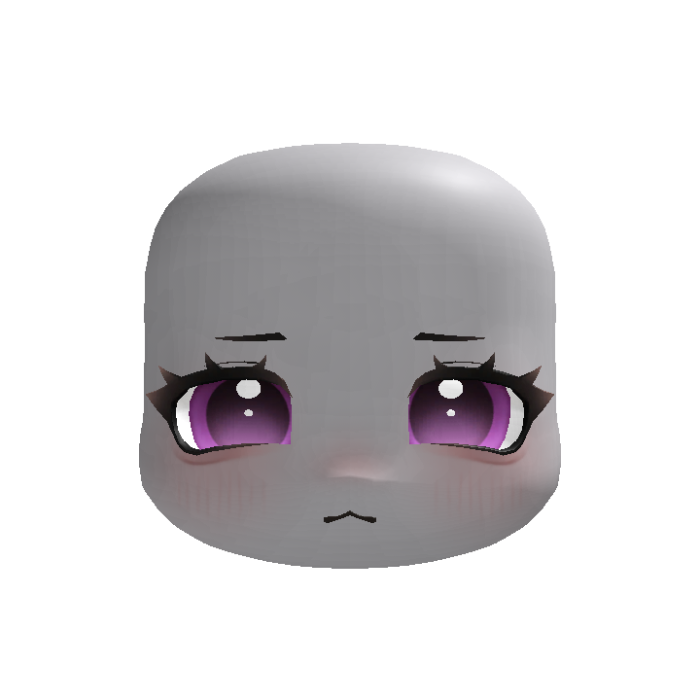 (animated) purple chubby cheeks puppy eyes pout