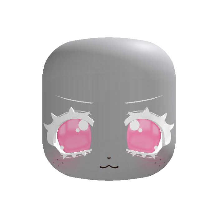 🐶 kawaii bashful puppy face in albino pink
