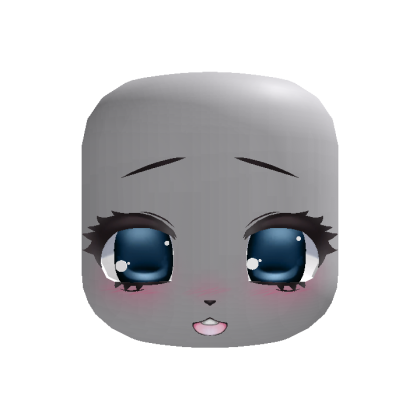 shy cute kigurumi girl puppy eyes (blue)