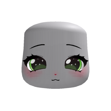 Green Cute Soft Worry Bunny Face