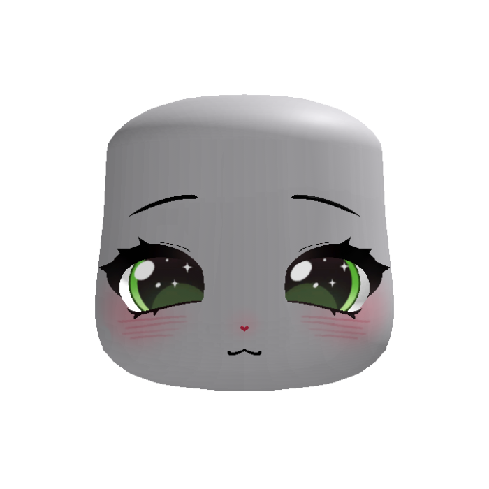 Green Cute Soft Worry Bunny Face