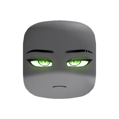 Powerful Shadowed Anime Boy Face (Red)