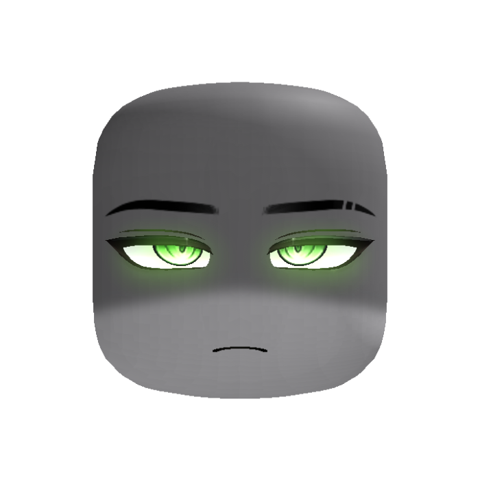 Powerful Shadowed Anime Boy Face (Red)