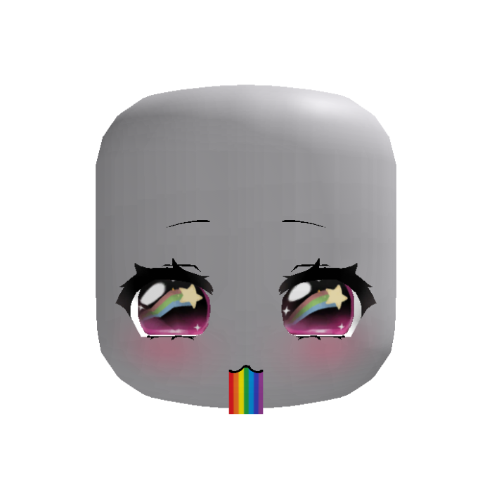 ♡ : animated rainbow barf starry moe pink eyes