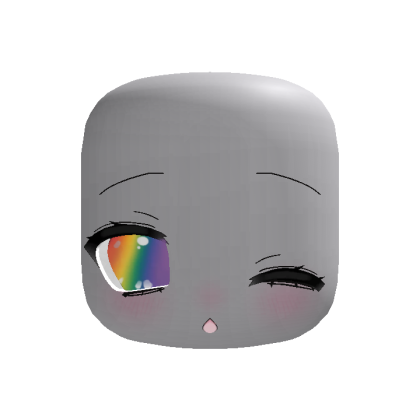 (animated) cute winking moe eyes in rainbow