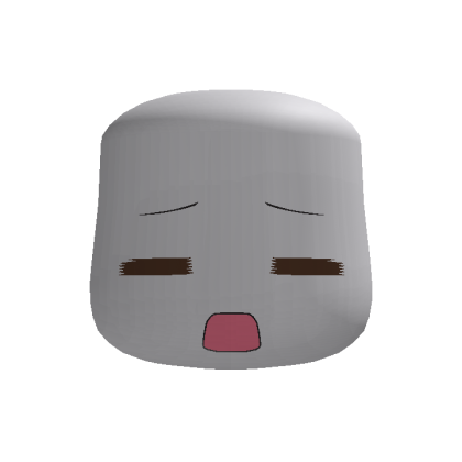 Cute Silly Sleepy chibi face mask thumbnail
