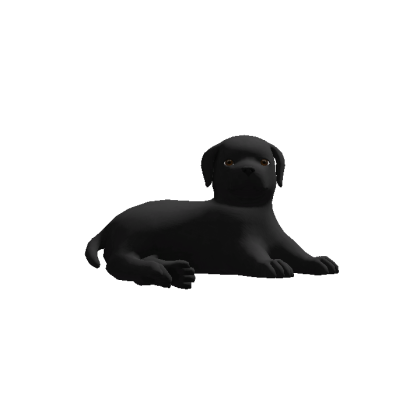 (Animated) Black Dog Head