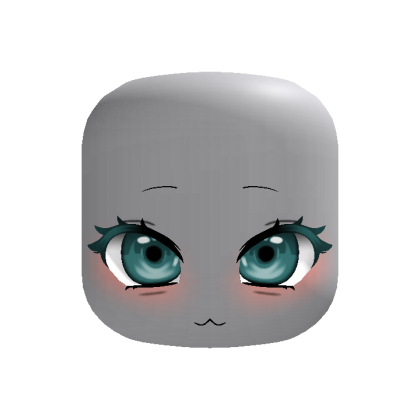 Anime Big Shy Eyes Blue
