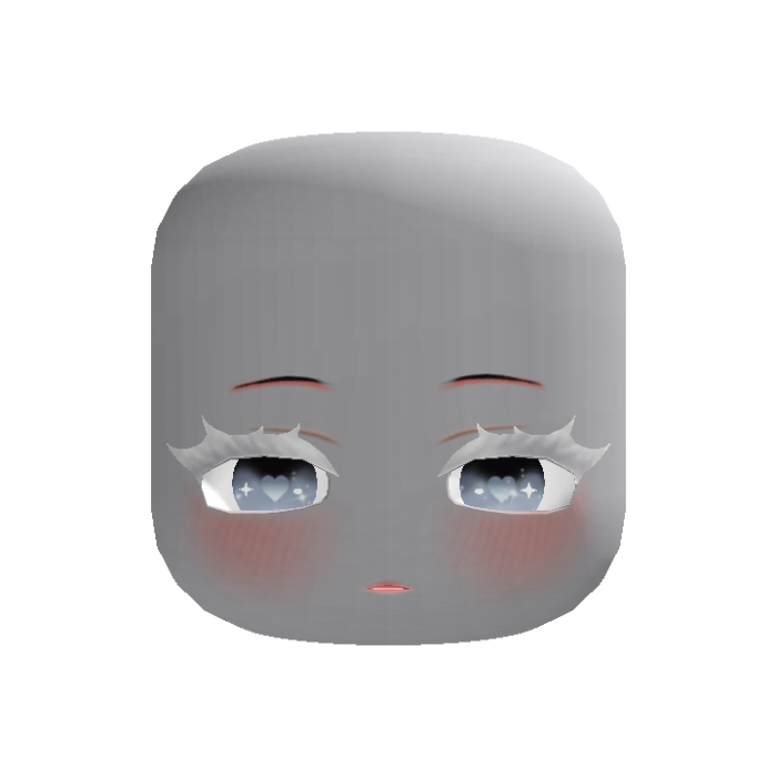 ❄️ Ice Blue Anime Eyes - Ghostly Dynamic Head
