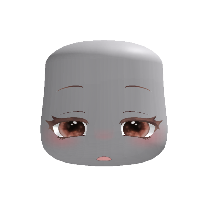 Cute Shy Sleep Face Brown Eyes