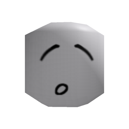 Low Poly Sleepy Face