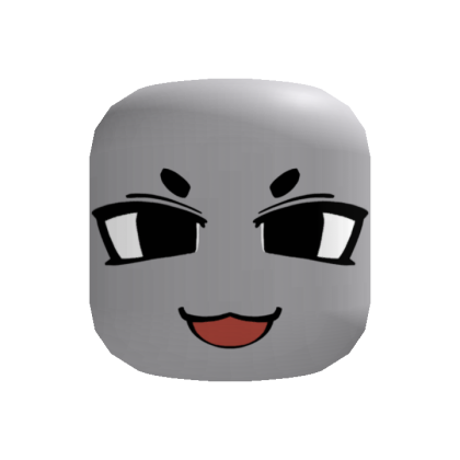 cute evil smirk face (recolorable)