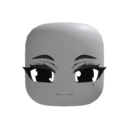 Cute Happy Chibi Face - Black thumbnail