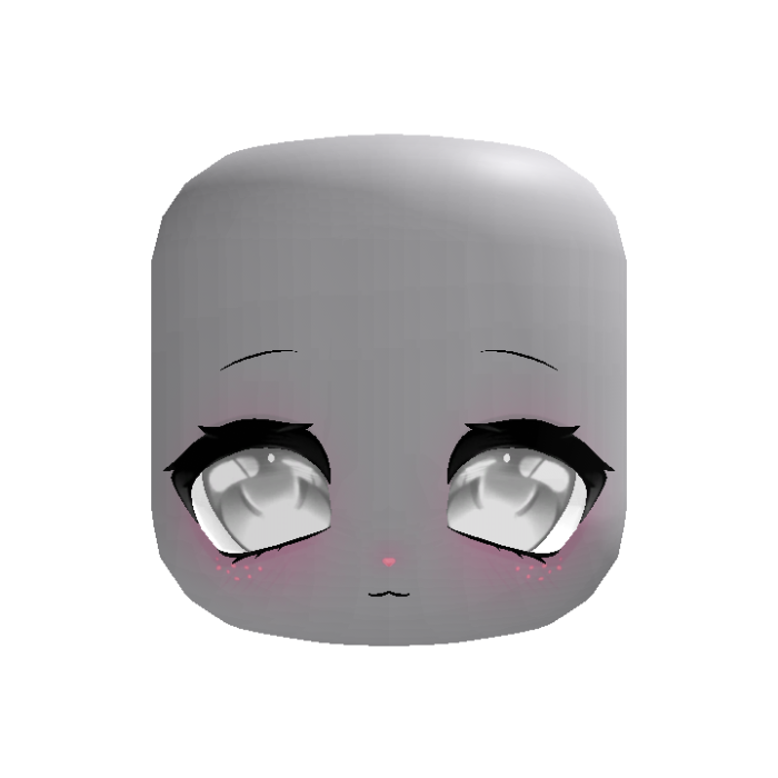 Cute Kawaii Doll Bunny Tech Face In White