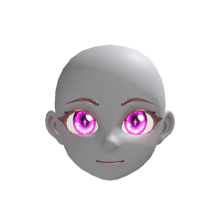 (Emissive) Pure Anime Vemi Head - Glowing Pink