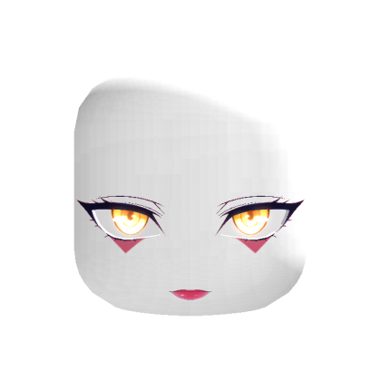 ♡ emissive animated orange cyberpunk dynamic head