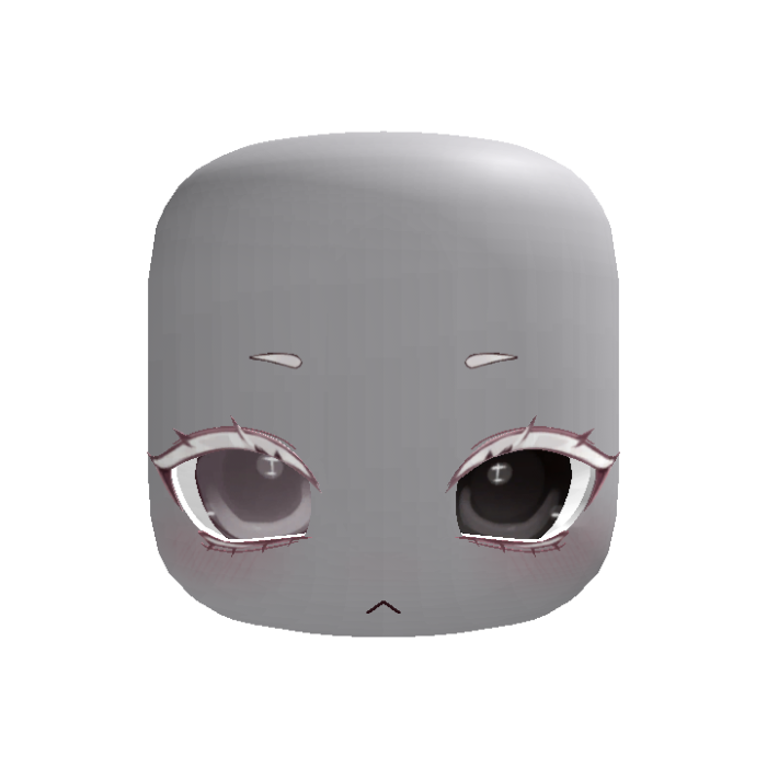 (Animated) Brown & Black Cute Chibi Annoyed Face