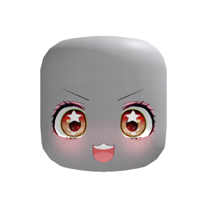 ❗️red excited kawaii anime face expression