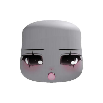 >:3 smug little kitty face black