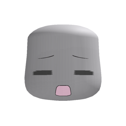 Cute Silly Sleepy chibi face mask thumbnail