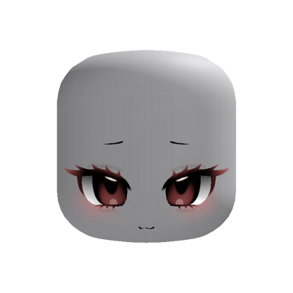 Cute Kawaii Dynamic Head Dark Red