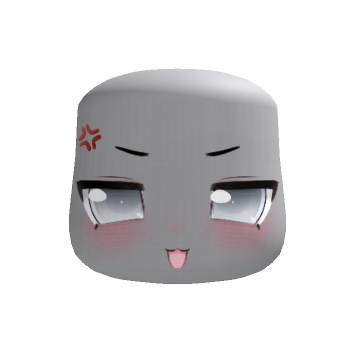 💢 white irritated cutest smug anime face