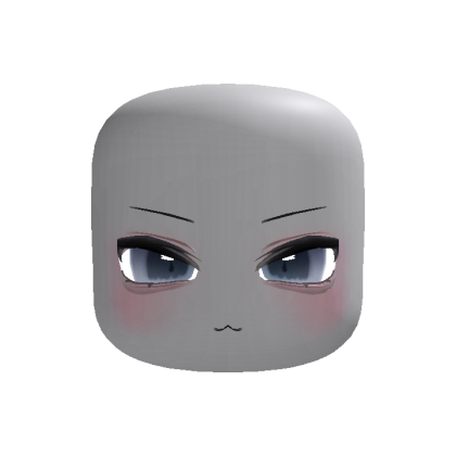Kawaii Blue Eyes Cat Head (Animated)