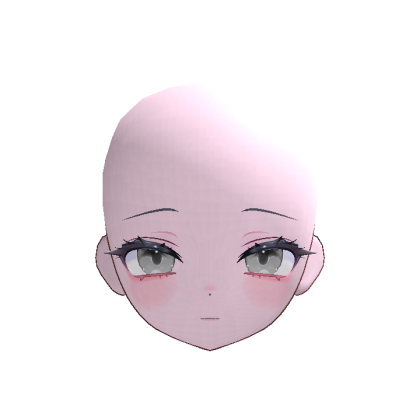 Anime Doll Head Serene Recolorble (Rosy)