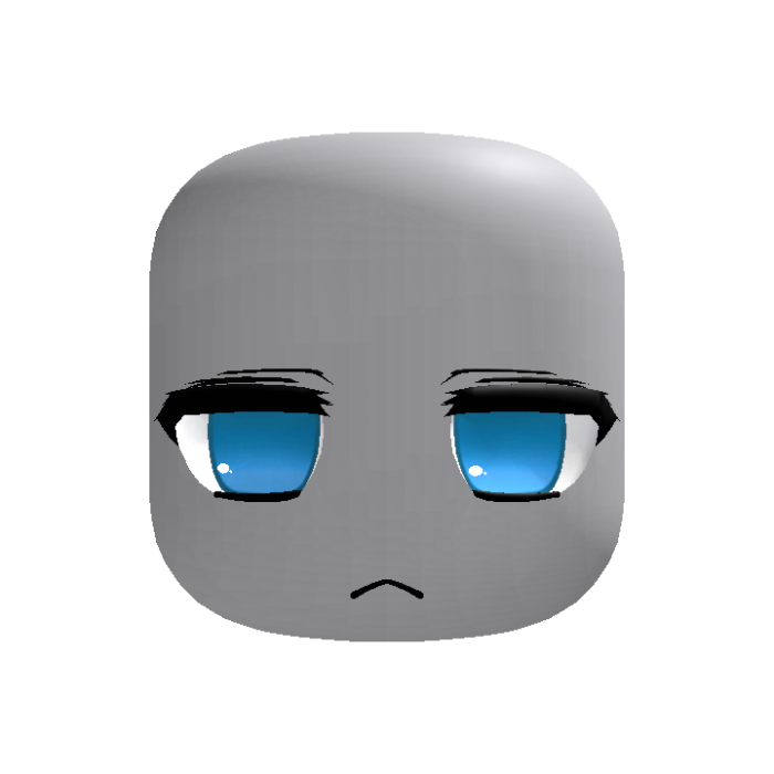 (Animated) blue neutral cute moe vkei face