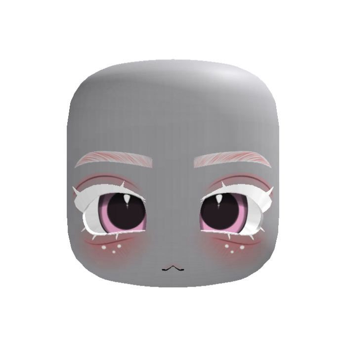 ♡ Adorable albino fawn chibi face ♡ (pink eyes)