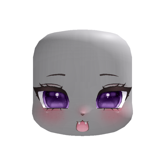 🐾 YAY!! Cute Kigurumi Purple Pout Face ୨ৎ °