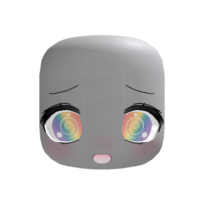 (Animated) Light Rainbow Silly Kawaii Dizzy Face