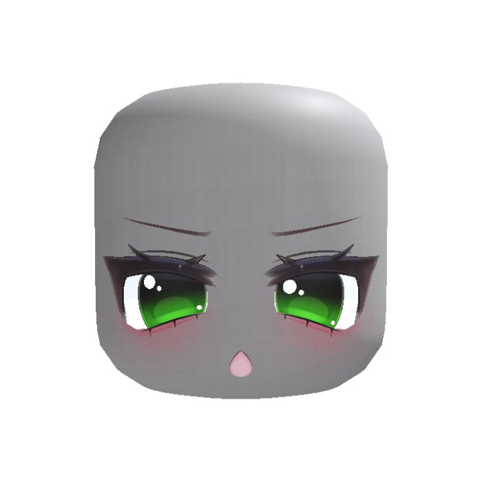 Green Sleepy Cute Anime Eyes