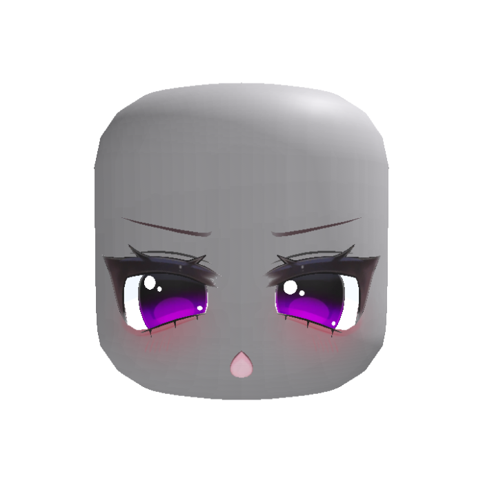 Purple Sleepy Cute Anime Eyes