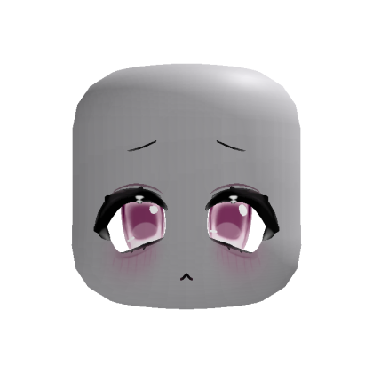 cute anime shy chibi eyes pink