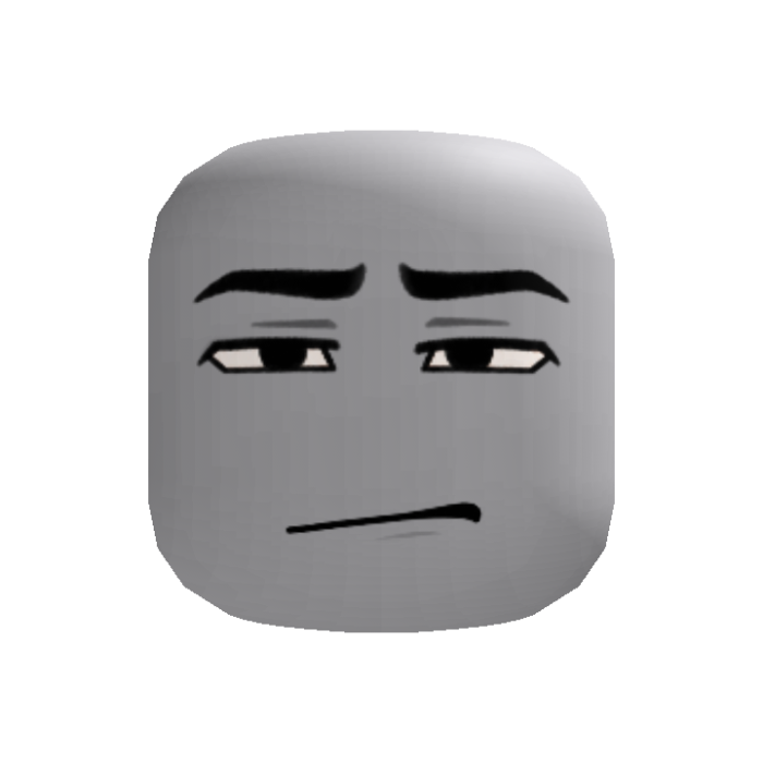 Quiet Frown Man Face
