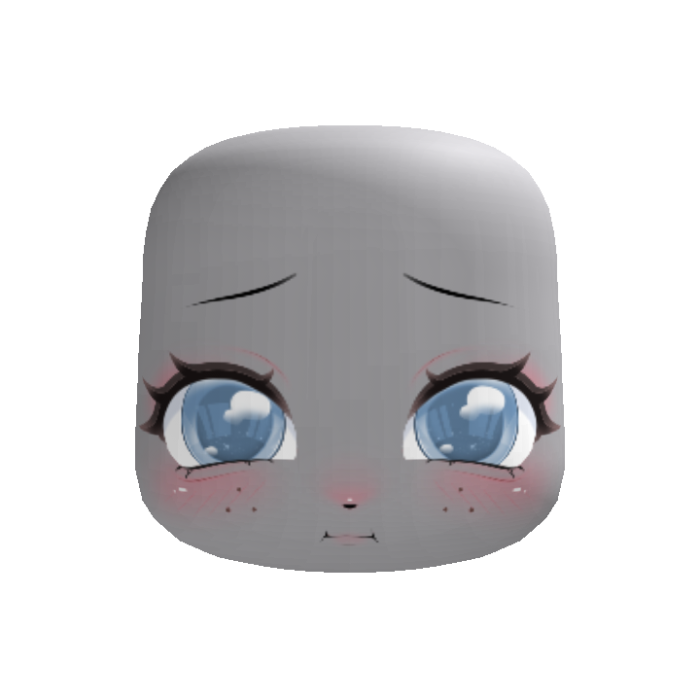♡ Concerned little bunny face blue eyes 🐰💞