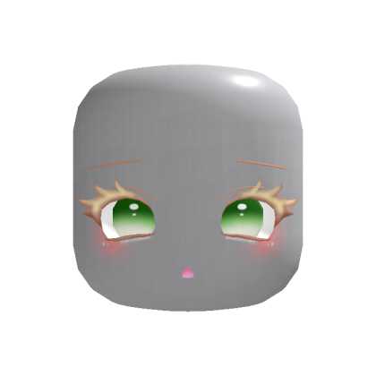 (Animated) Green Kawaii Doll Sweet Moe Puppy Face
