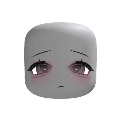 Sleepy Pink Eyes Head (Animated)