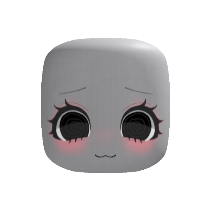 yandere dizzy chibi cat girl face