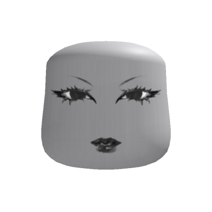 [2D] goth woman make-up face