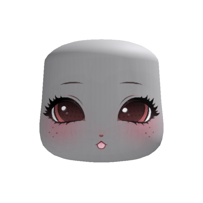 sweet kawaii moe bunny face (red)